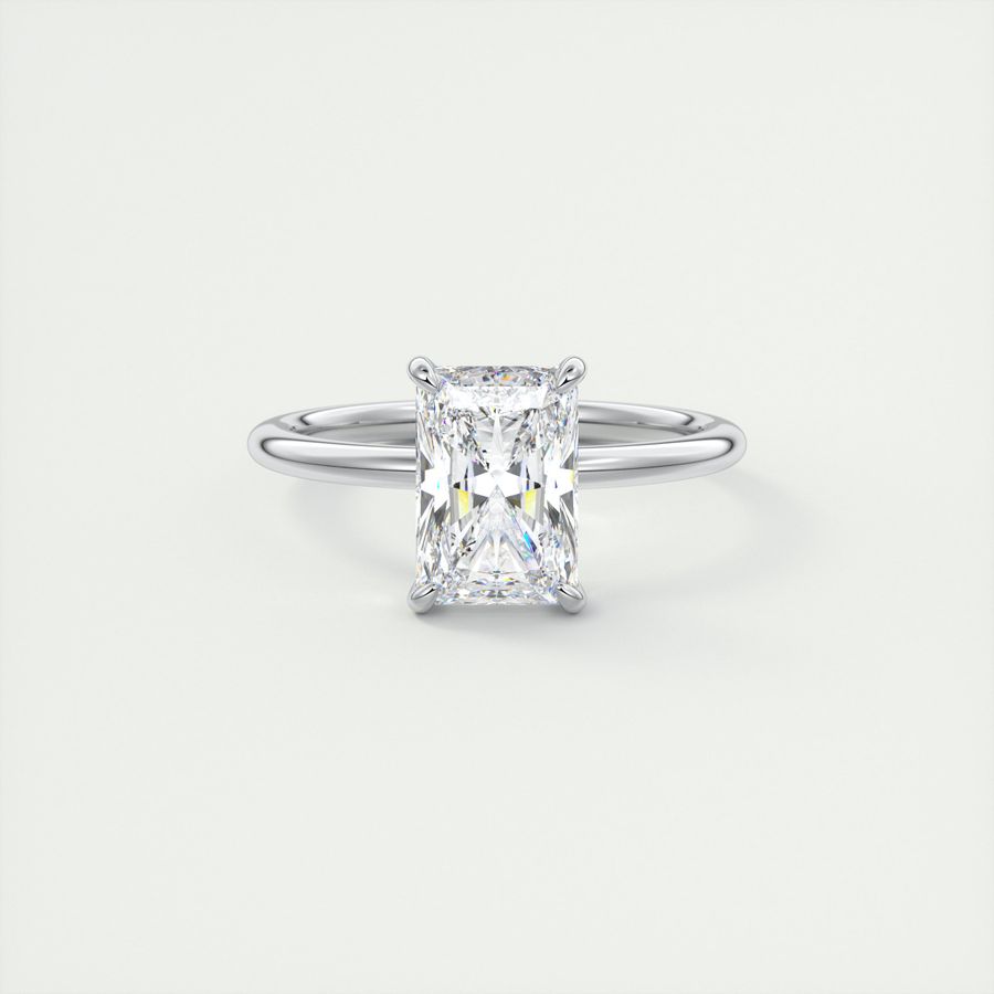 north south radiant cut classic four claw prong frank darling engagement ring classic solitaire platinum