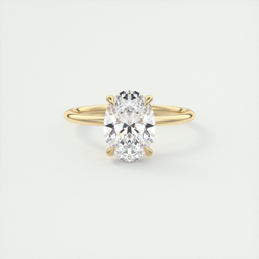 oval 4 claw prong solitaire classic frank darling engagement ring solitaire pave yellow gold