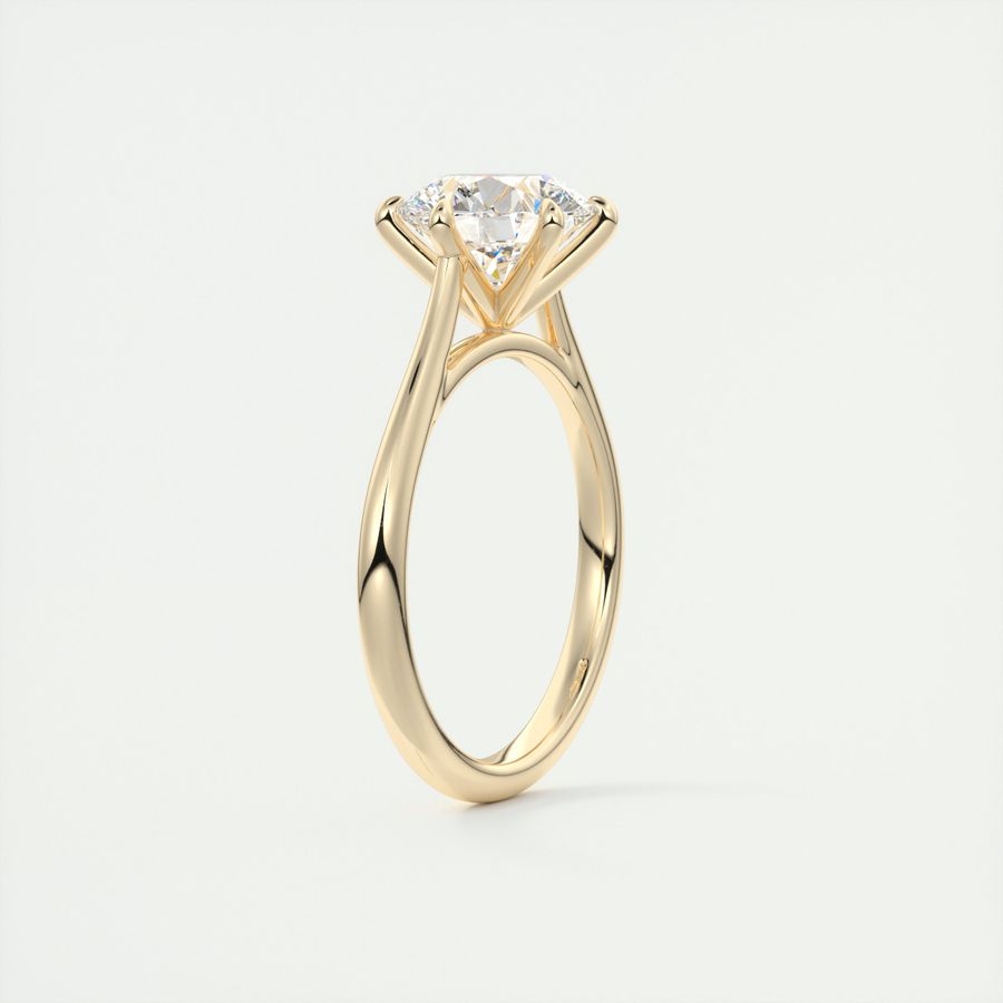Six prong cathedral best sale setting