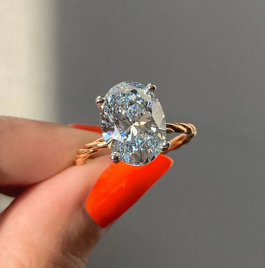 Half carat deals blue diamond