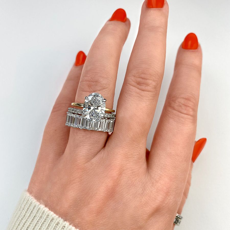 Shir: two carat round brilliant diamond ring